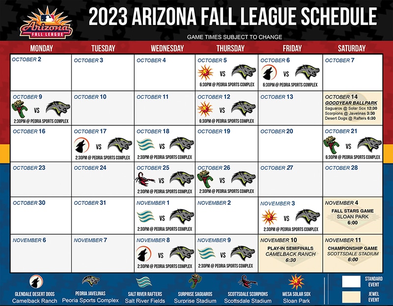 Arizona Fall League Action Heats Up at Peoria Sports Complex My