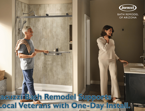 Local Veteran Receives Transformational Bathroom Remodel: This November, Jacuzzi Bath Remodel of Arizona once again joined a nationwide initiative to give back to veterans through the Baths for the Brave program.